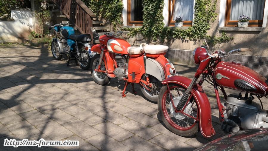 BK 350 (56er), ES 300 (62er) und TS 250 (Bj.75)