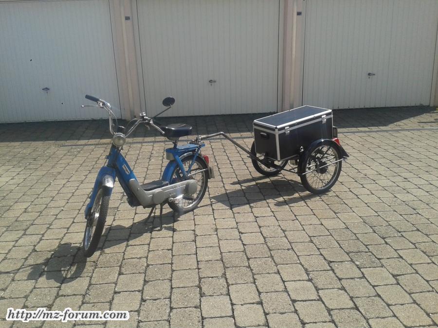 Motorradanhänger mit Einzelaufhängung