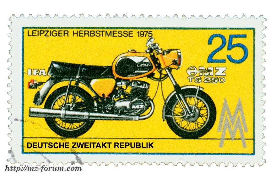 MZ TS 250 Briefmarke