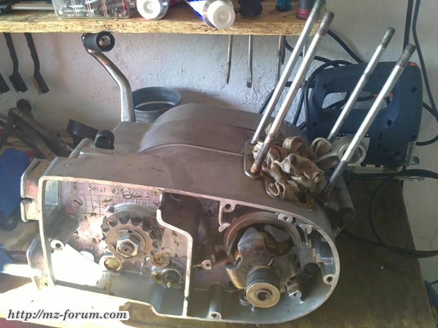 Entnahme des Motors