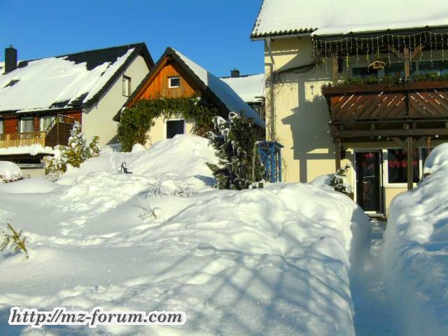 Unser Haus im Winter
