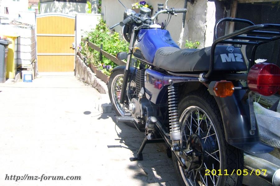 Bremshebel, Hauptständer lackiert