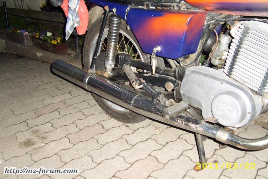Putzlappen restauration, Freundin hat sich echt Mühe mit dem Auspuff gegeben