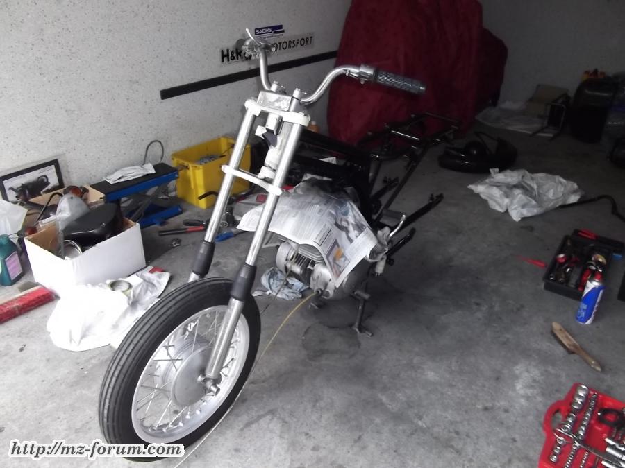 TS 250/0 Bj.1974 im Aufbau