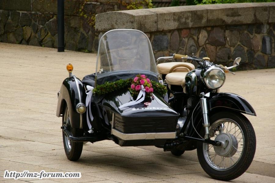 ES 300 Gespann zu meiner Hochzeit im Mai 2010, 2 Tage nach dem Vollgutachten und der Anmeldung