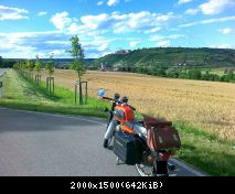 Auf dem Weg nach Bad Lausick im Sommer