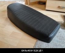 Sitzbank, frisch bezogen