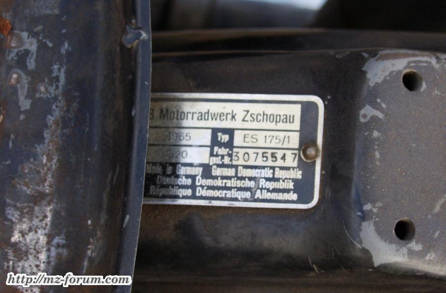 es175 typschild