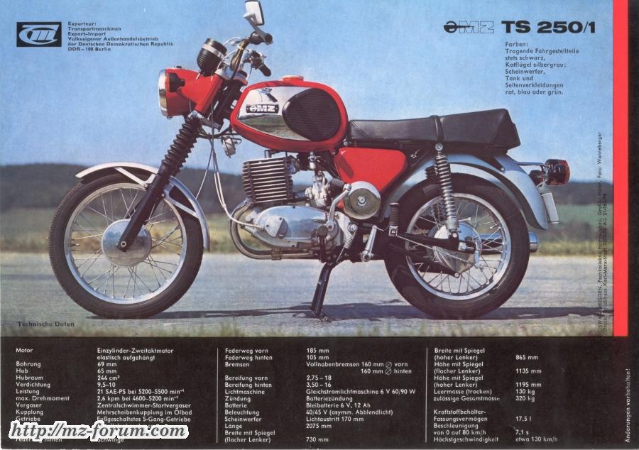 Werbung MZ TS 250/1