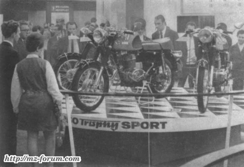 Präsentation der MZ ETS 250 auf der Leipziger Frühjahrsmesse 1969