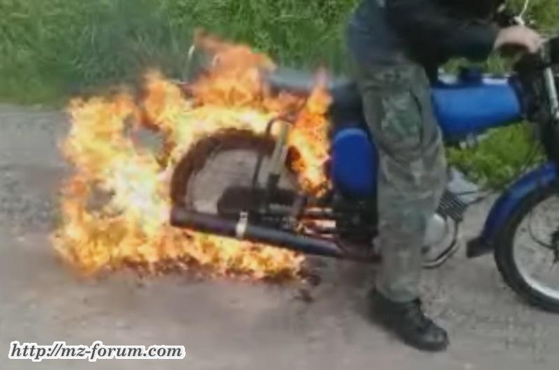 burnout moped
