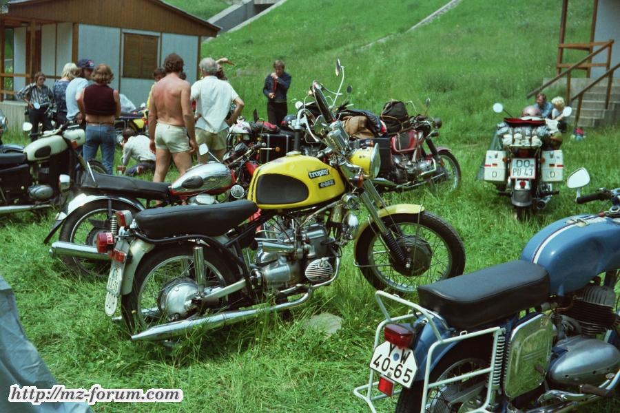 Gechoppte BK 350 - 1978 Treffen in Usti nad Labem