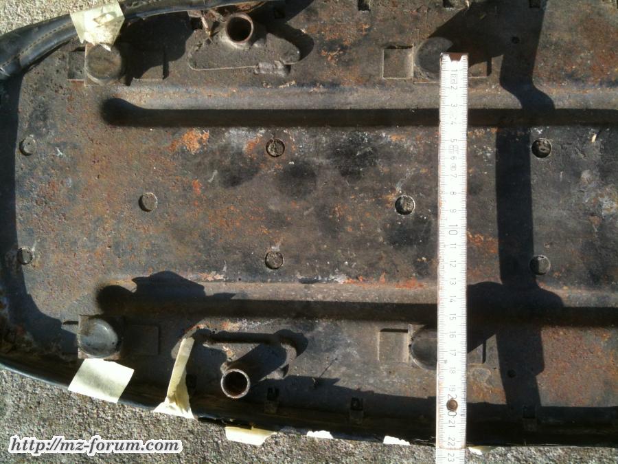 Abstand Auflage Mitte 17cm