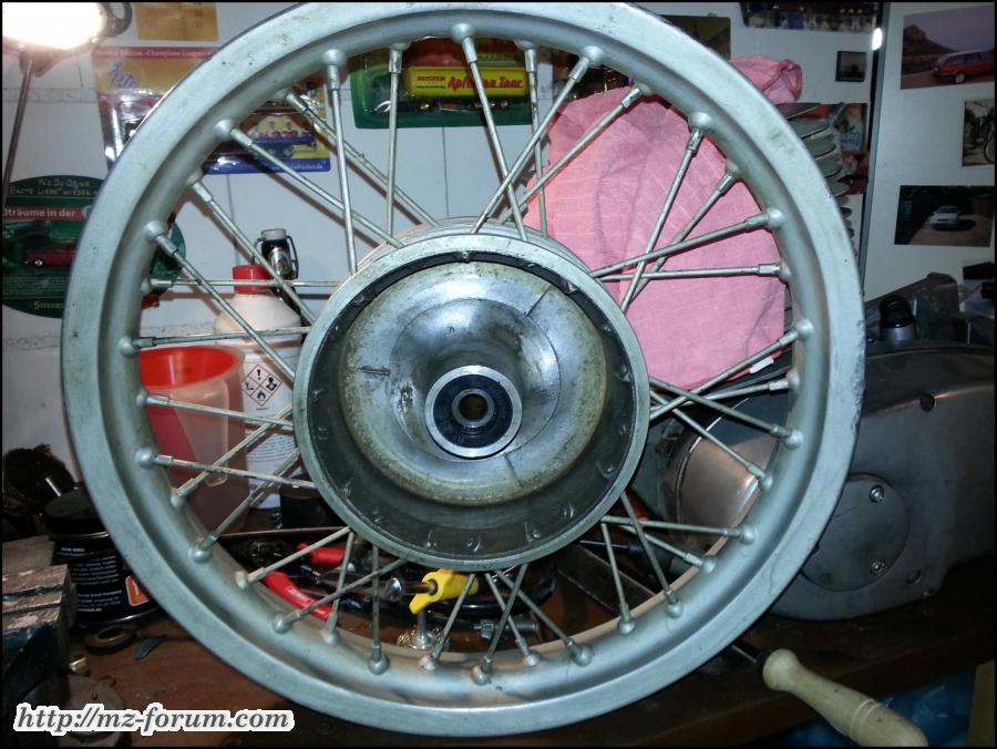 Bis auf die Nabe nicht mehr zu gebrauchen