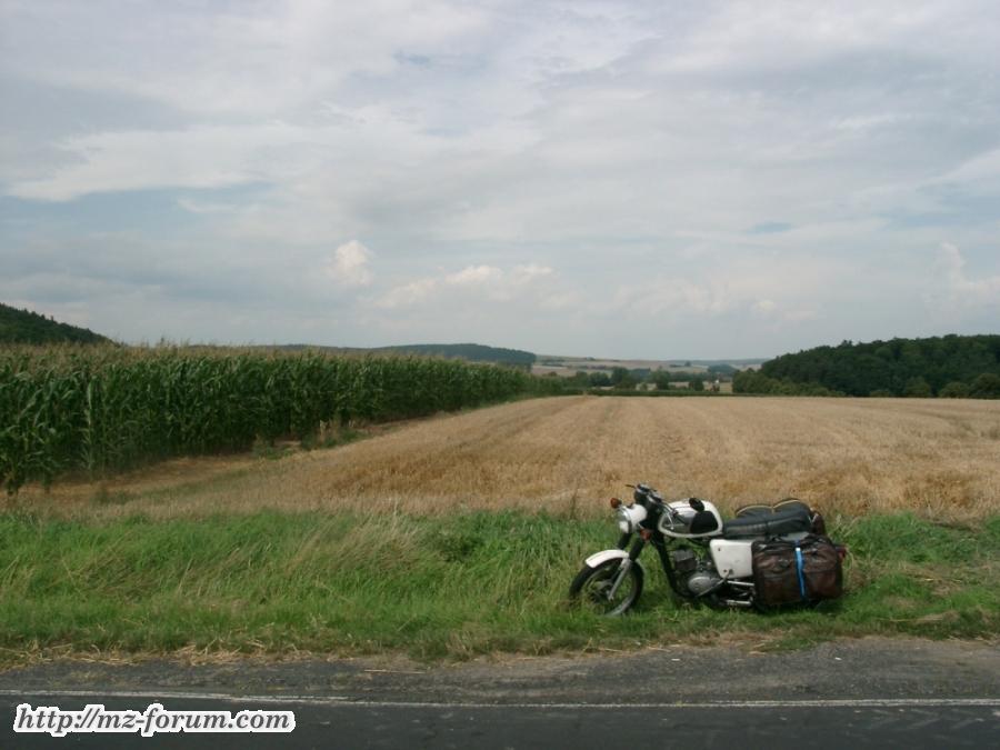 schwer bepackt irgendwo zwischen Wismar und Darmstadt
