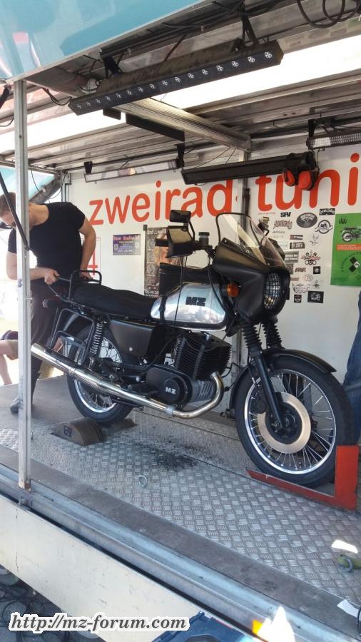 MZ 320 ccm Leistungsmessung in Berlstedt bei Weimar 2016