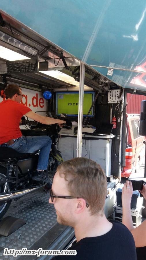 MZ 320 ccm Leistungsmessung in Berlstedt bei Weimar 2016