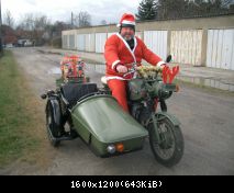 der Weihnachtsmann fährt natürlich ......