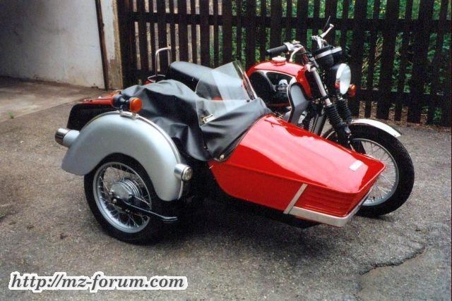 MZ TS 250 Gespann mit EM 250 Triebwerk