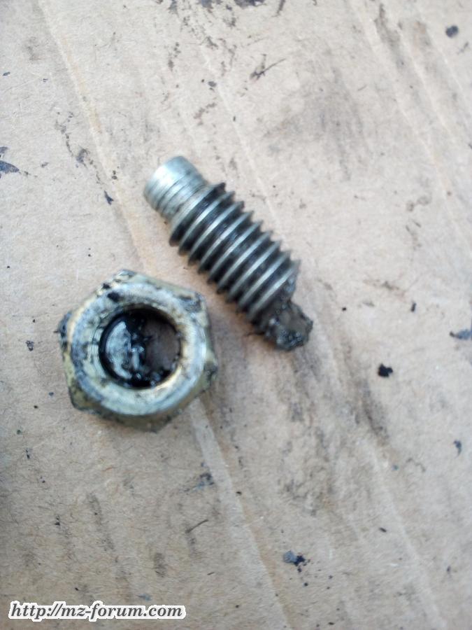 Gewindestift zur Druckspindel an der Kupplung