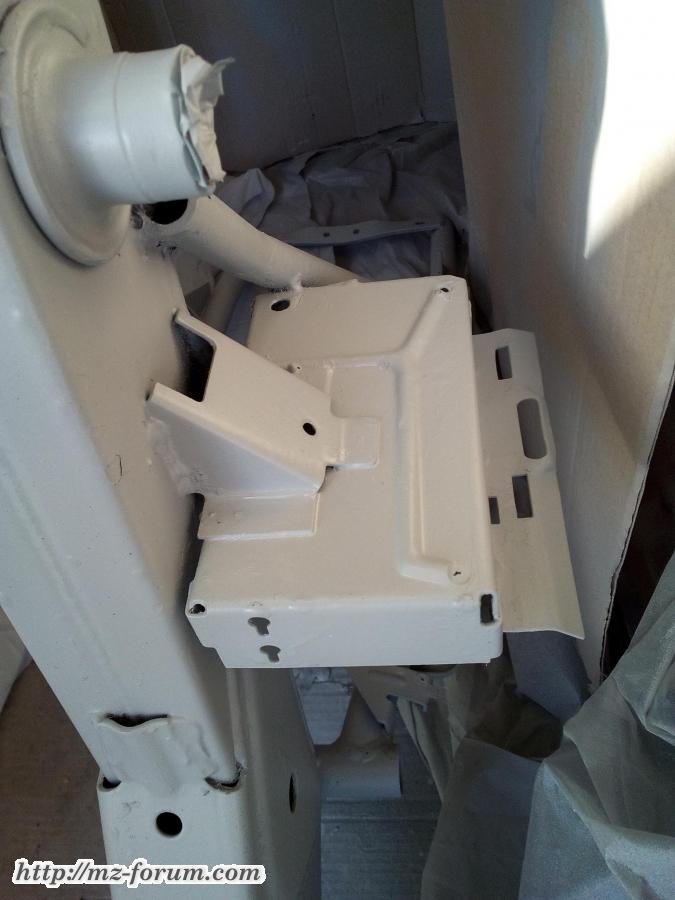 Grundierung des Rahmens