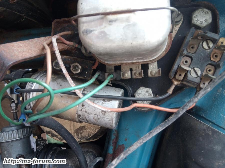 MZ ES 125 1969 Regler & Sicherungsklemmbrett