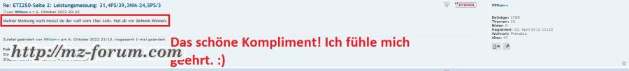 Das schöne Kompliment!