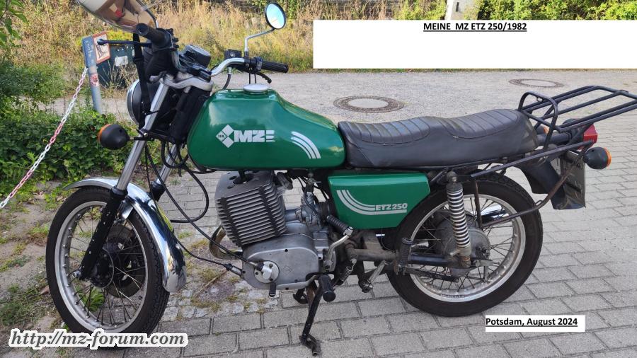 Meine ETZ 250 hier in Deutschland