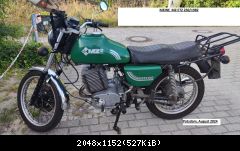 Meine ETZ 250 hier in Deutschland