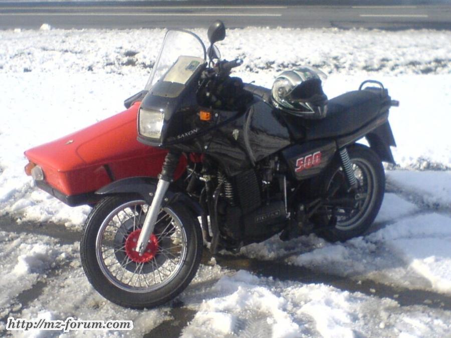 MZ 500 Fun mit Seitenwagen