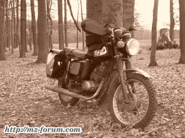 MZ mit Winterrüstung