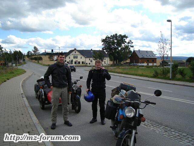 Kurz vor dem Ziel (mit Thomas)