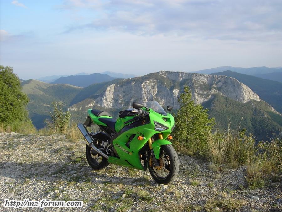 Meine NInja in den französischen Seealpen