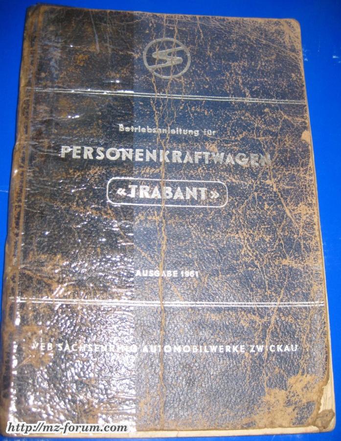 Betriebsanleitung 1961