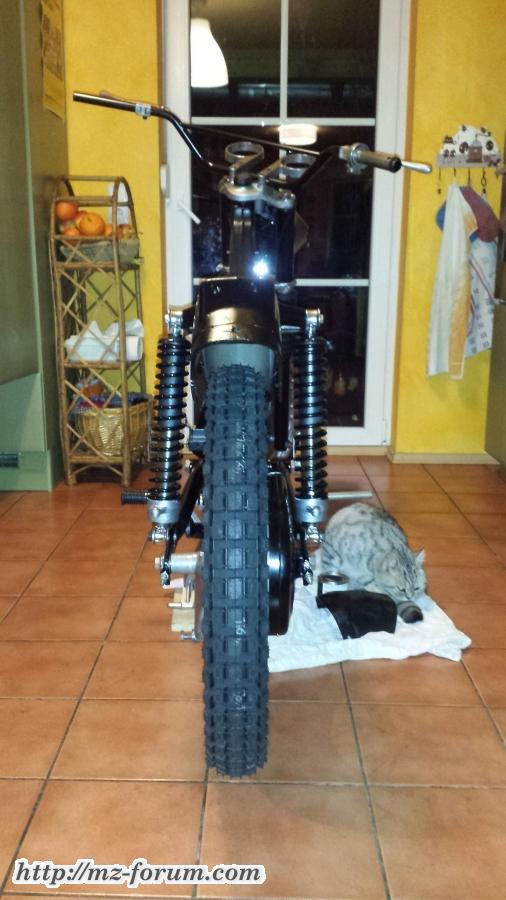 MZ TS 125 von hinten