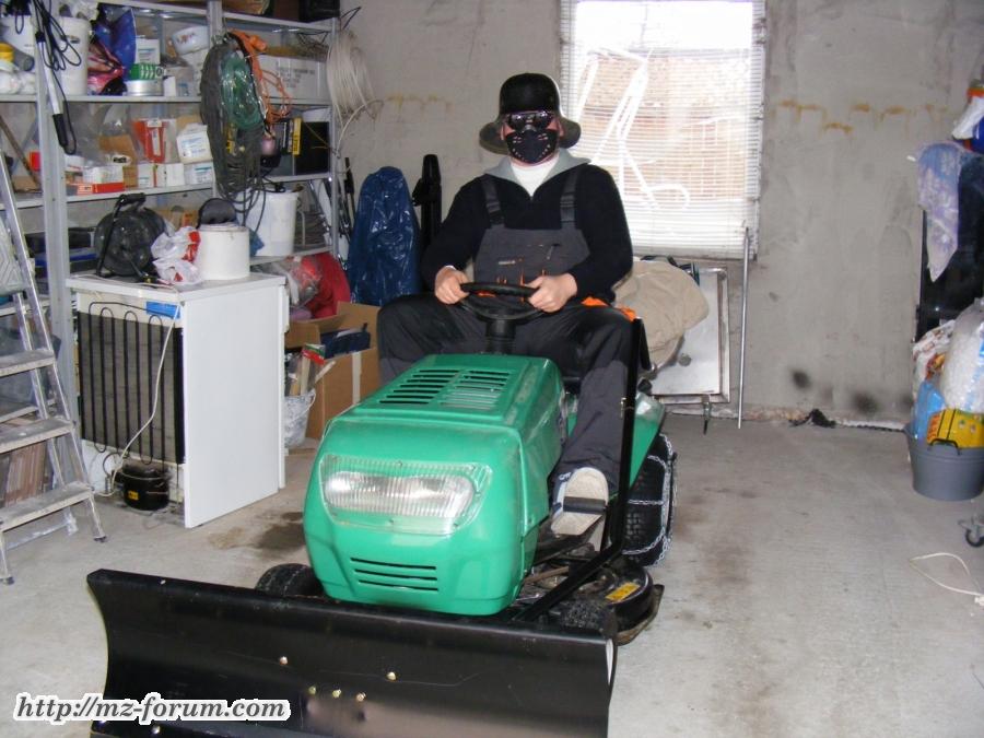 Darth Kalle beim Winterdienst