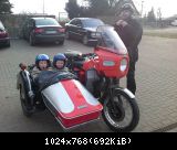 Beiwagen mit Zwillinge März 2010