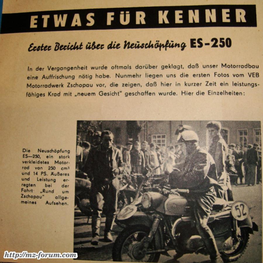 Harald Linke MZ Versuchsfahrer bei Rund um Zschopau  !!! 1955 !!! da gab es die Doppelport noch gar nicht