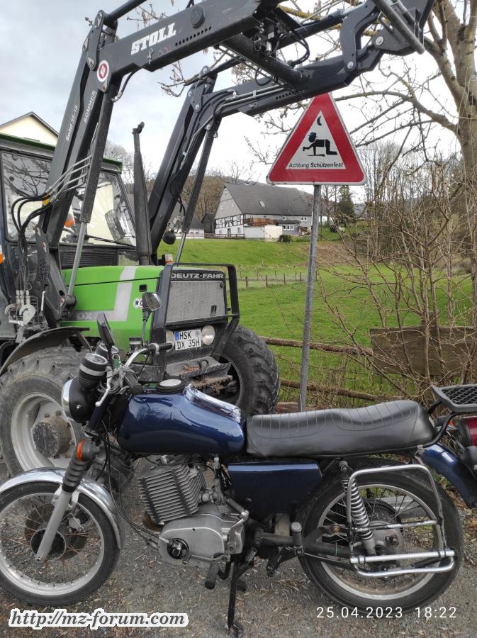 MZ ETZ 250/S unterwegs im Sauerland (HSK)