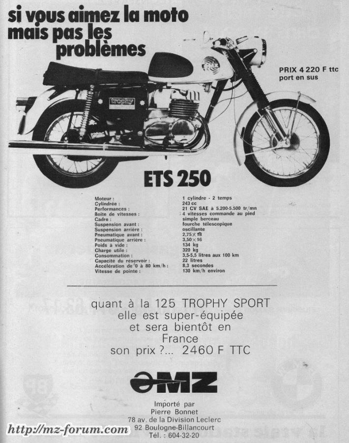 ETS 250 - Moto-Revue, 04.05.1973 - Frankreich
