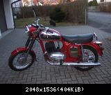 JAWA354 mit MZ-Umbauten