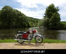 MZ TS 125 - Eifeltour an der Our